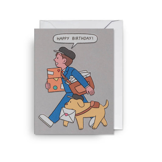 Birthday Postman Mini Greetings Card