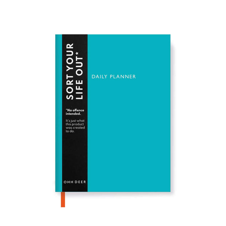 Teal Linen Daily Planner