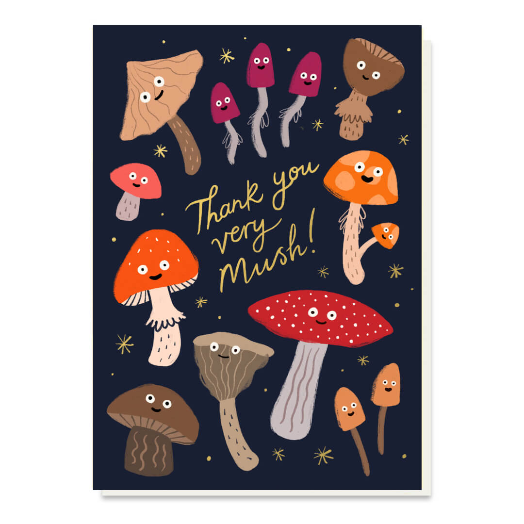 Thank You Very Mush Greetings Card