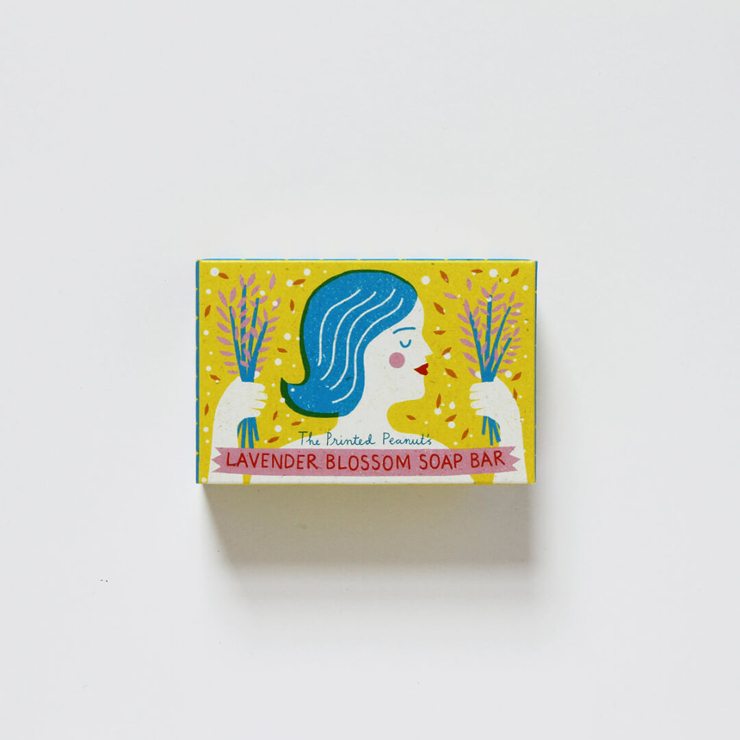 The Printed Peanut Lavender Blossom Soap Bar