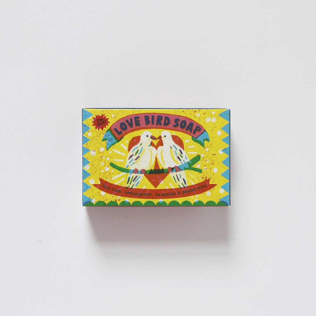 The Printed Peanut Love Birds Tea Tree Soap Bar