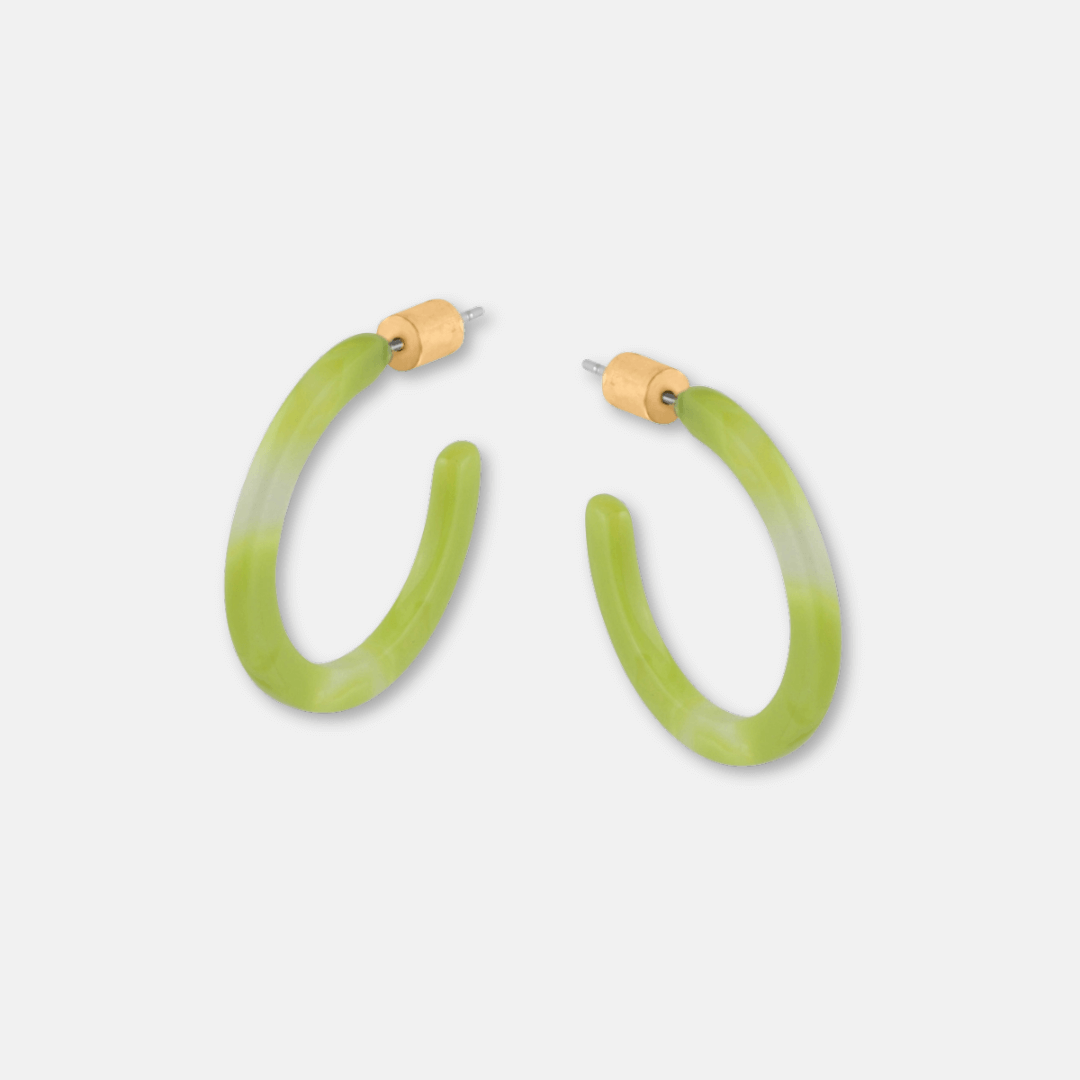 Tiny Resin Hoop Earrings