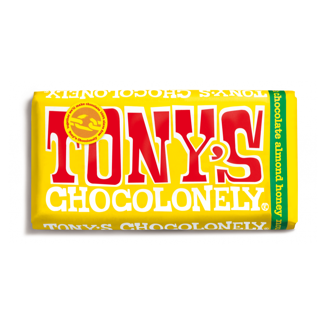 Tony's Chocolonely Milk Chocolate Honey Almond 180g