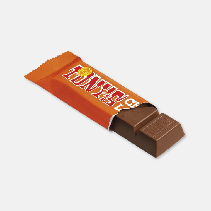 Tony's Chocolonely Caramel Sea Salt Milk Chocolate Mini Bar