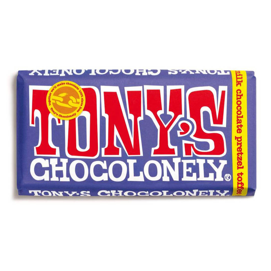 Tony's Chocolonely Dark Milk Pretzel Toffee 180g