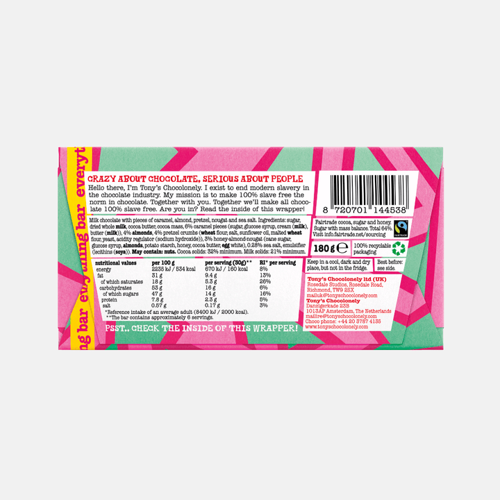 Tony's Chocolonely Everything Bar 180g