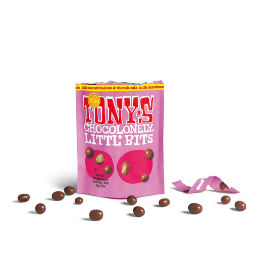 Tony's Chocolonely Littl' Bits Chocolate Pouches 100g