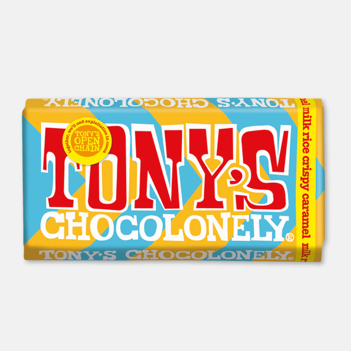 Tony's Chocolonely Milk Rice Crispy Caramel Bar 180g