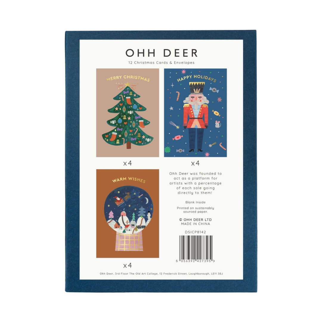 Traditional Christmas Card 12 Pack