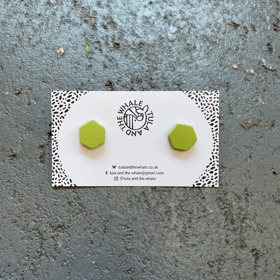 Tula and the Whale Hexagon Studs