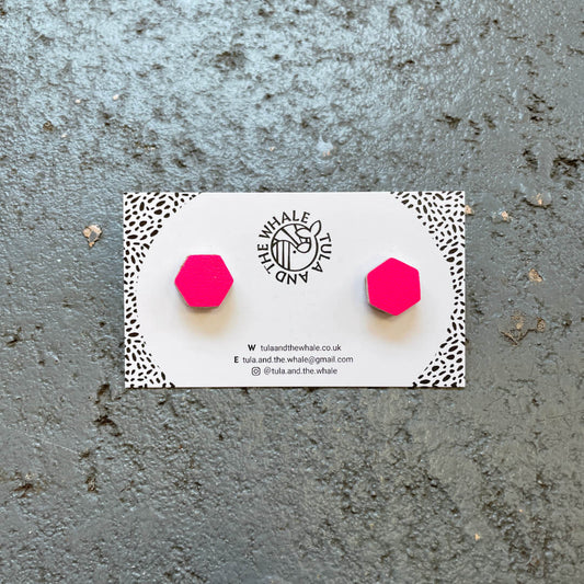 Tula and the Whale Hexagon Studs