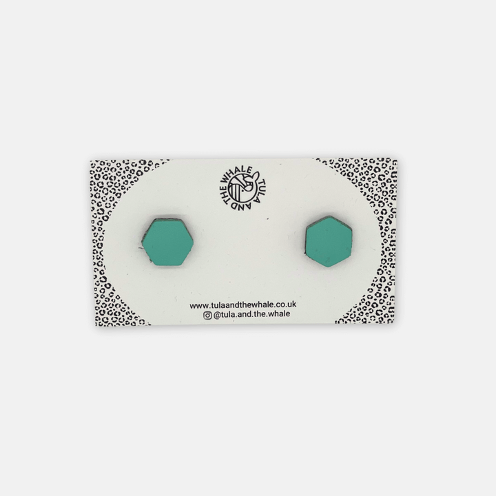 Tula and the Whale Hexagon Studs