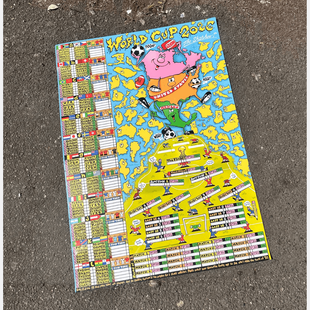 Turbo Island World Cup Wall Chart 2026 *PRE-ORDER*