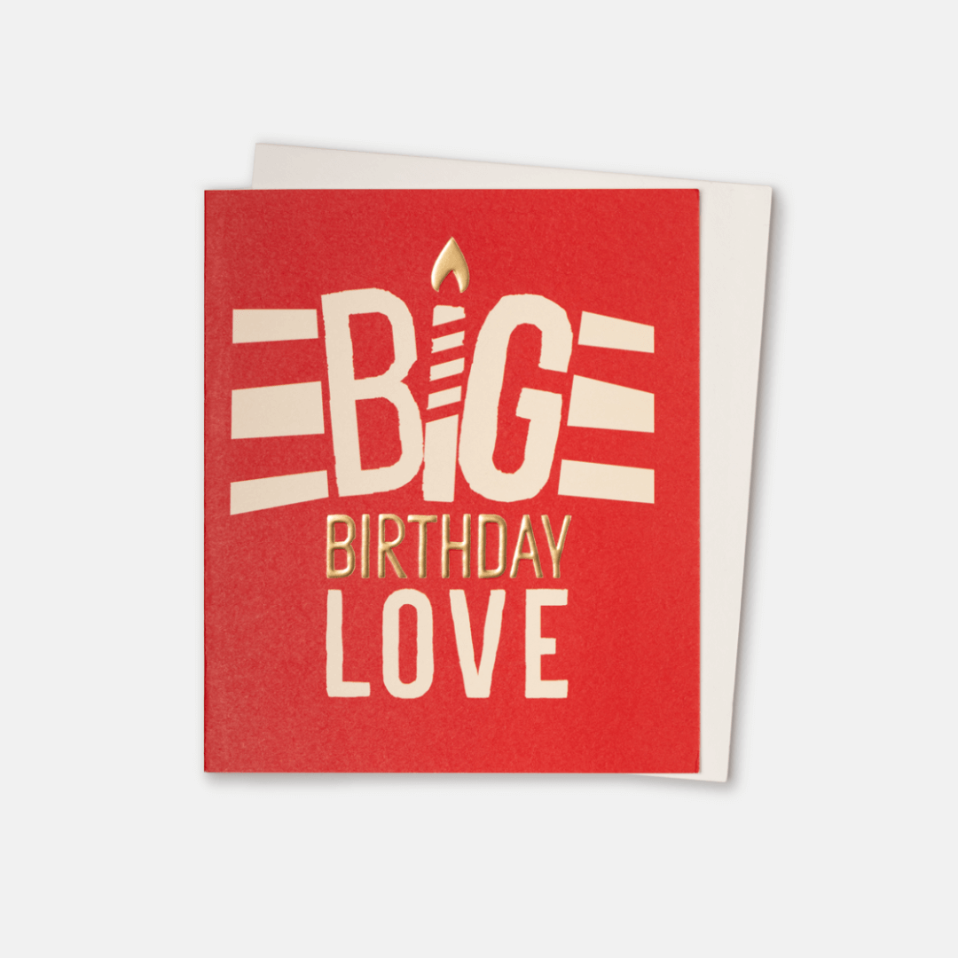 Big Birthday Love Greetings Card