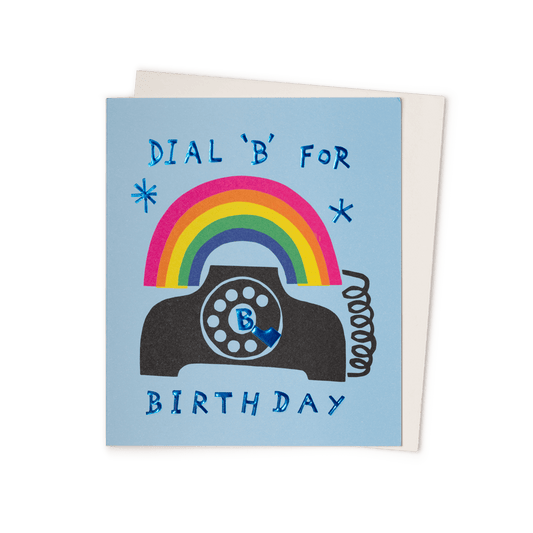 Dial 'B' For Birthday Card