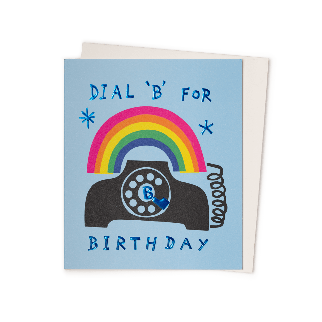 Dial 'B' For Birthday Card