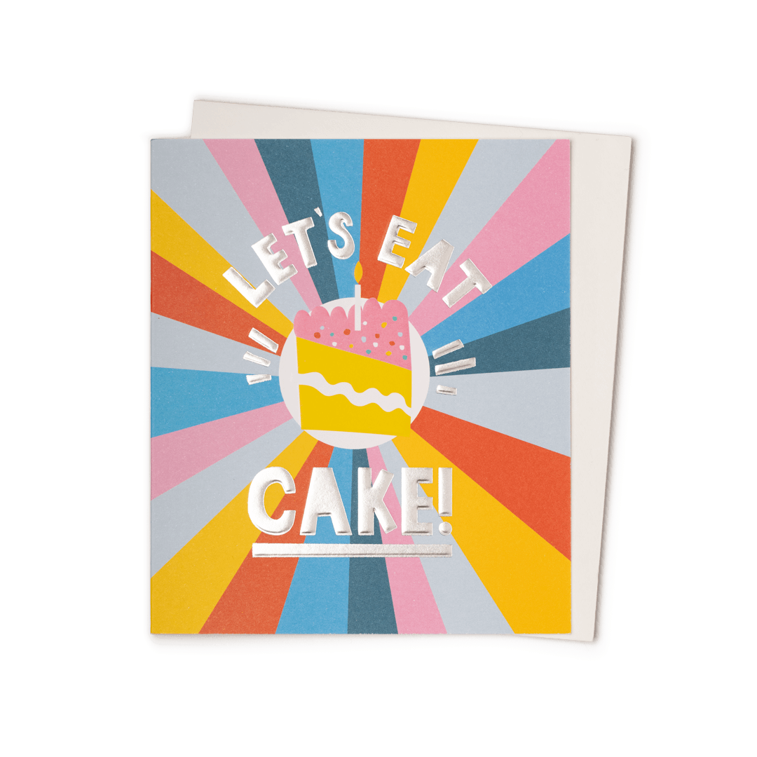 Let's Eat Cake Greetings Card