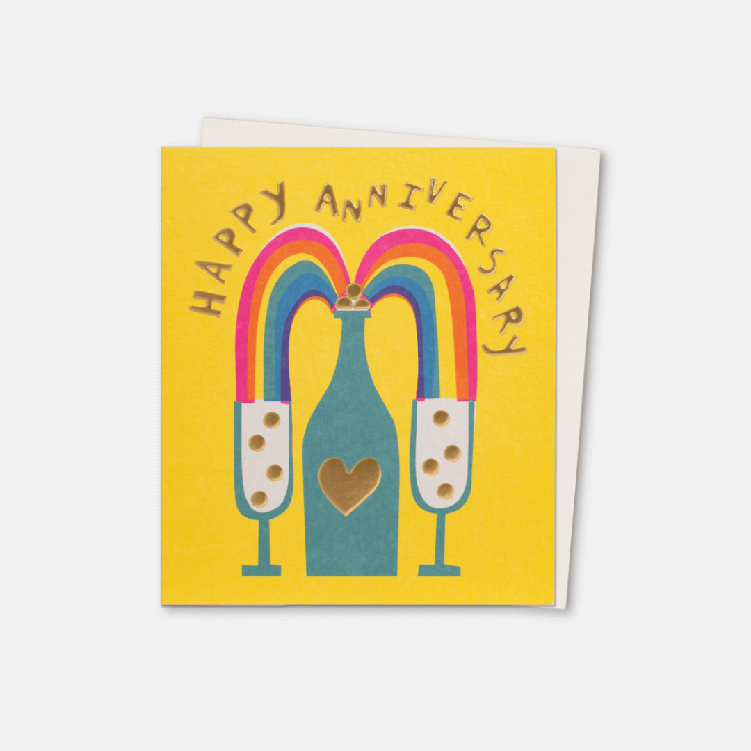 Rainbow Anniversary Greetings Card