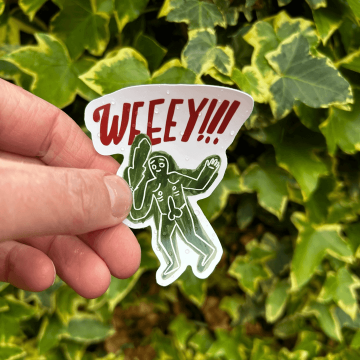Weeey!!! Chalk Giant Vinyl Sticker