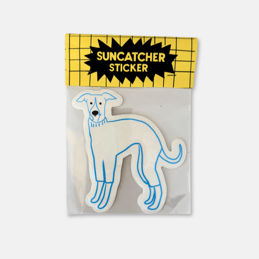 Whippet Dog Suncatcher Sticker