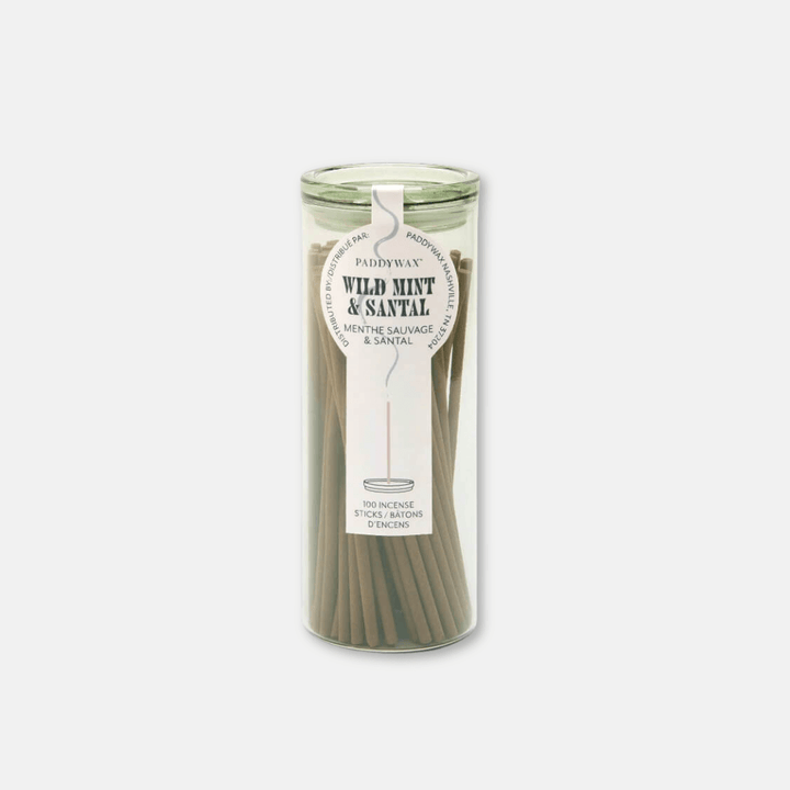 Wild Mint & Santal Incense Sticks with Holder