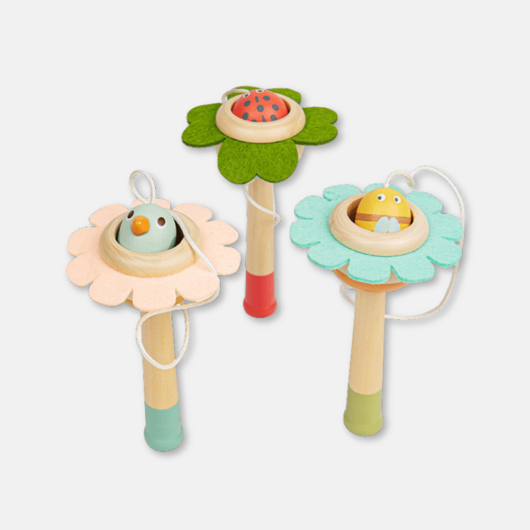 Wooden Flower Cup & Ball Games