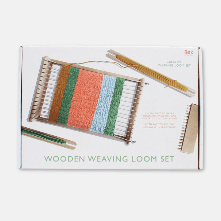 Wooden Weaving Loom Set