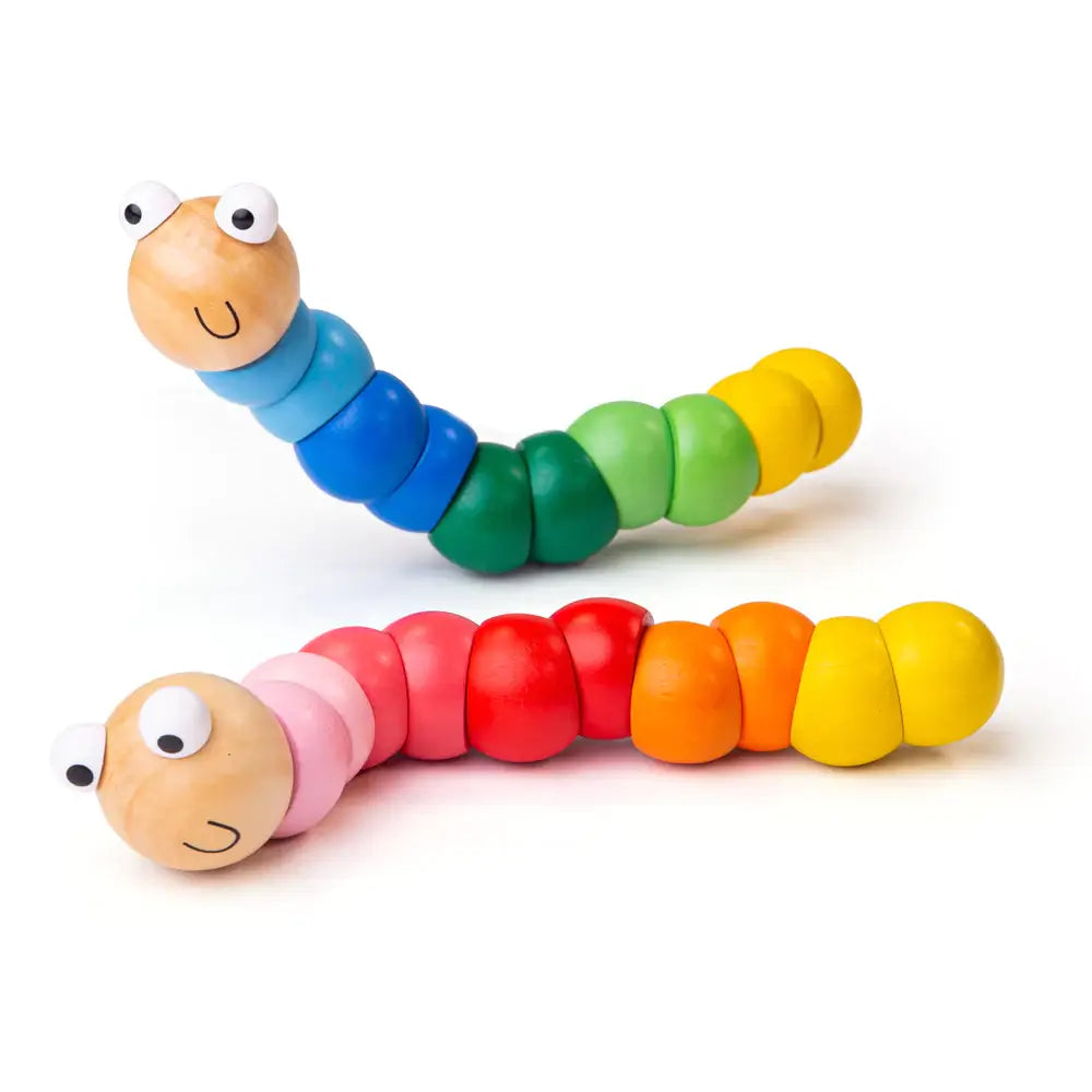 Wooden Wiggly Worms