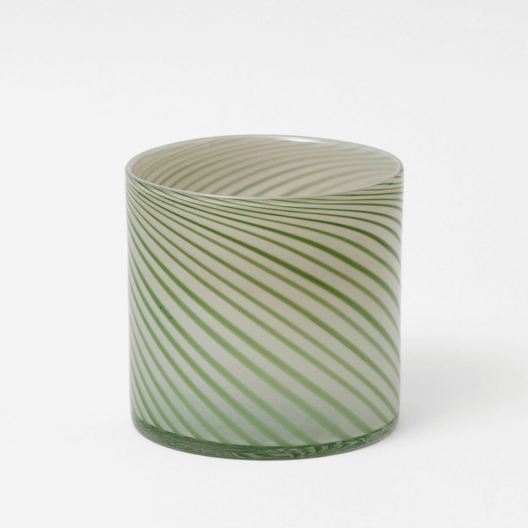 Large Spiral Glass Planter