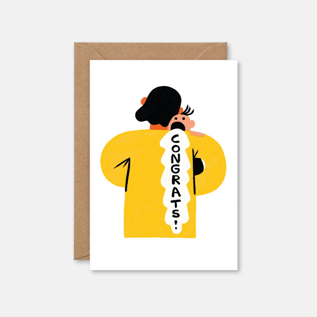 New Baby Barf Greetings Card