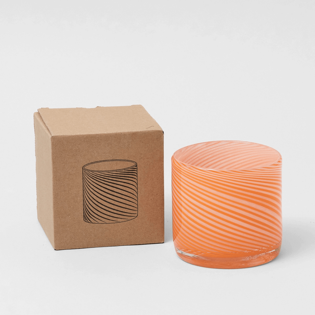 Small Spiral Glass Planter