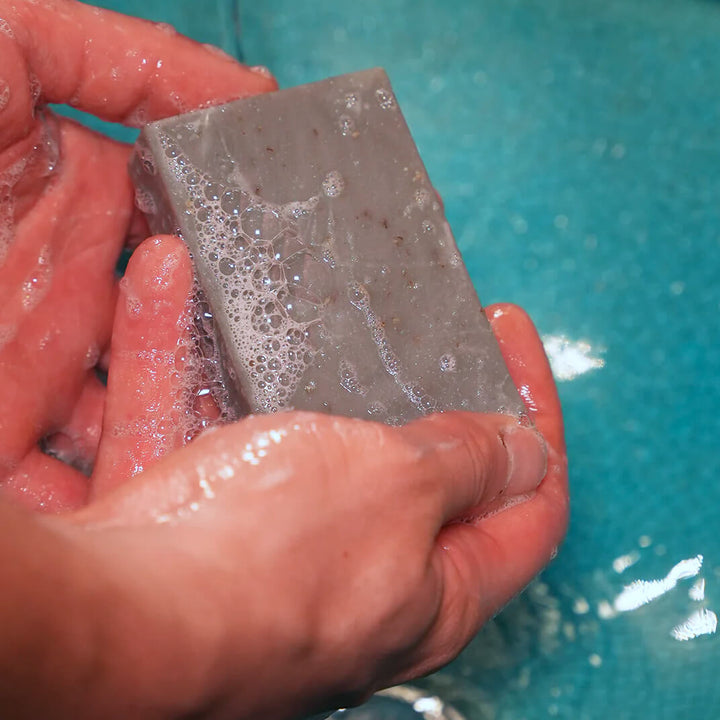 Blue Cedar & Pine Oat Scrub Soap