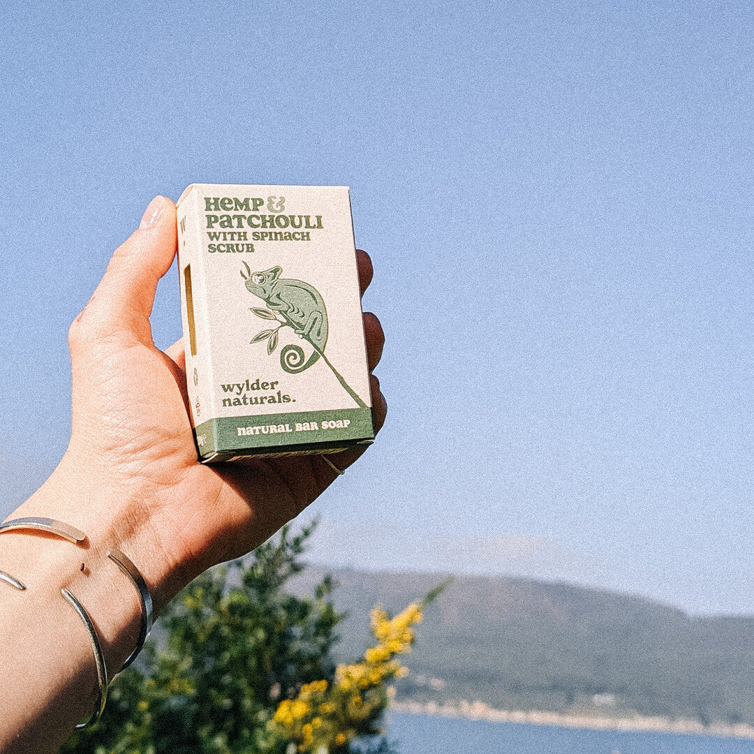 Hemp & Patchouli with Spinach Scrub Soap