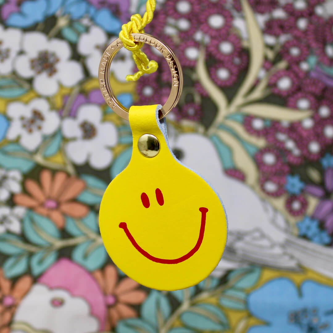 Feeling Lush Smiley Face Key Ring