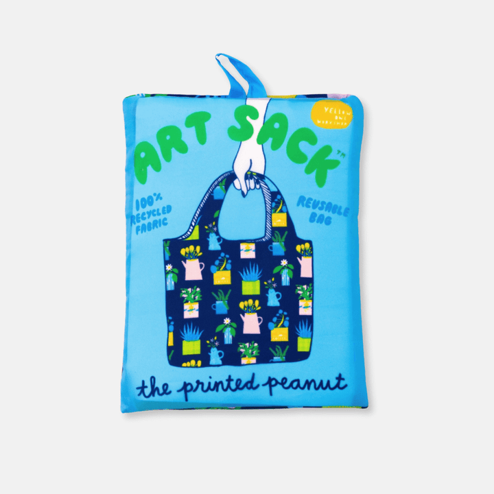 Printed Peanut Houseplants Reusable Art Sack