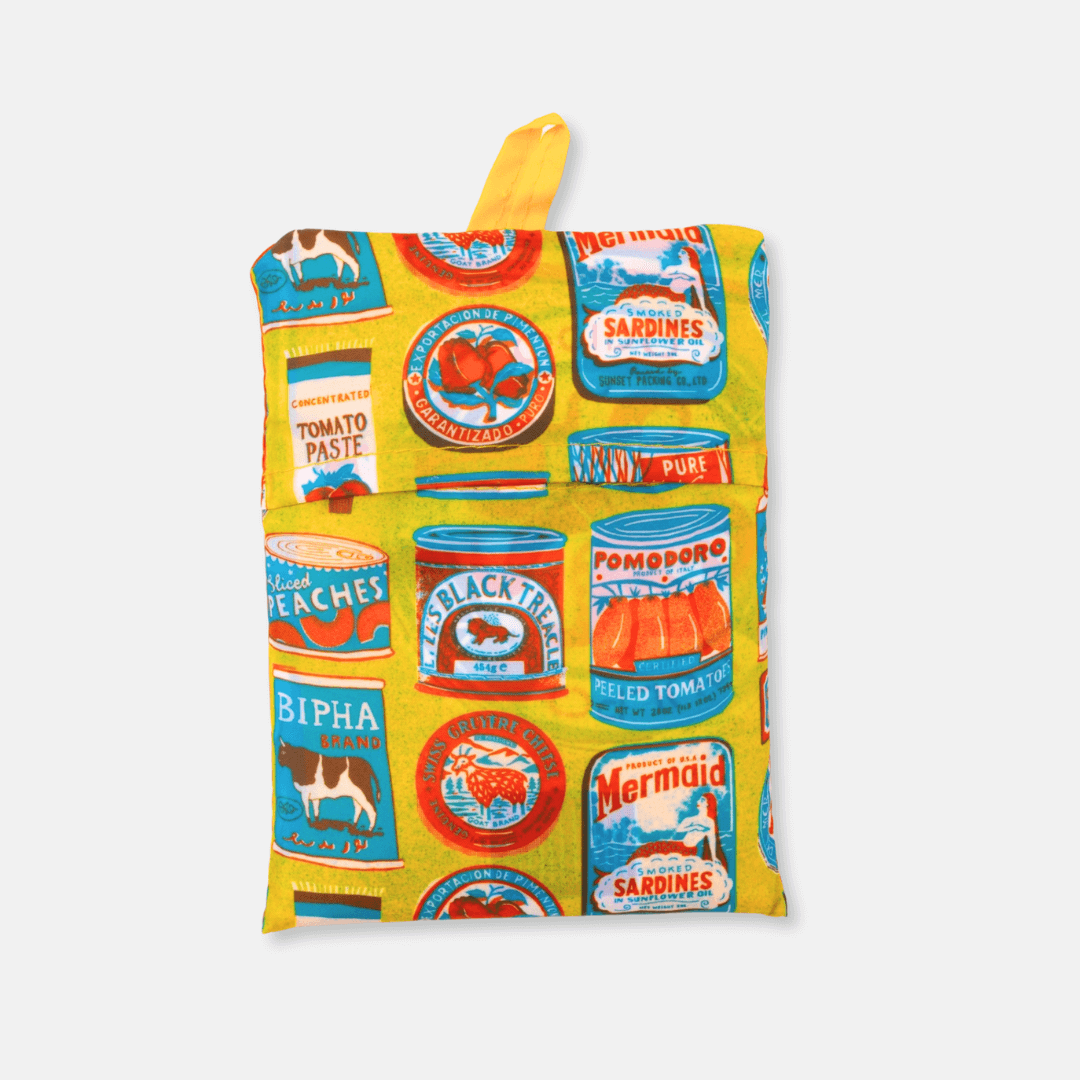 Printed Peanut Tins Reusable Art Sack