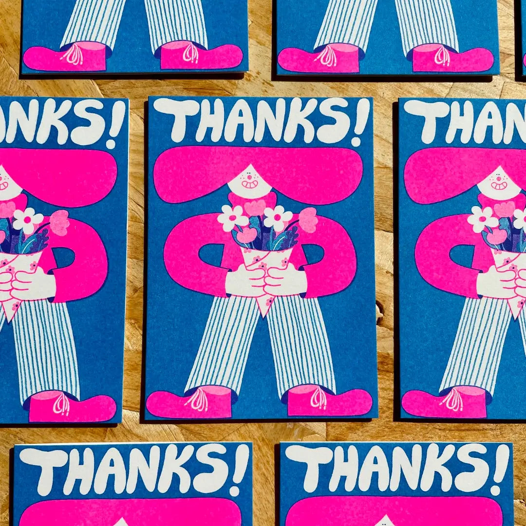 Thanks! Riso Greetings Card