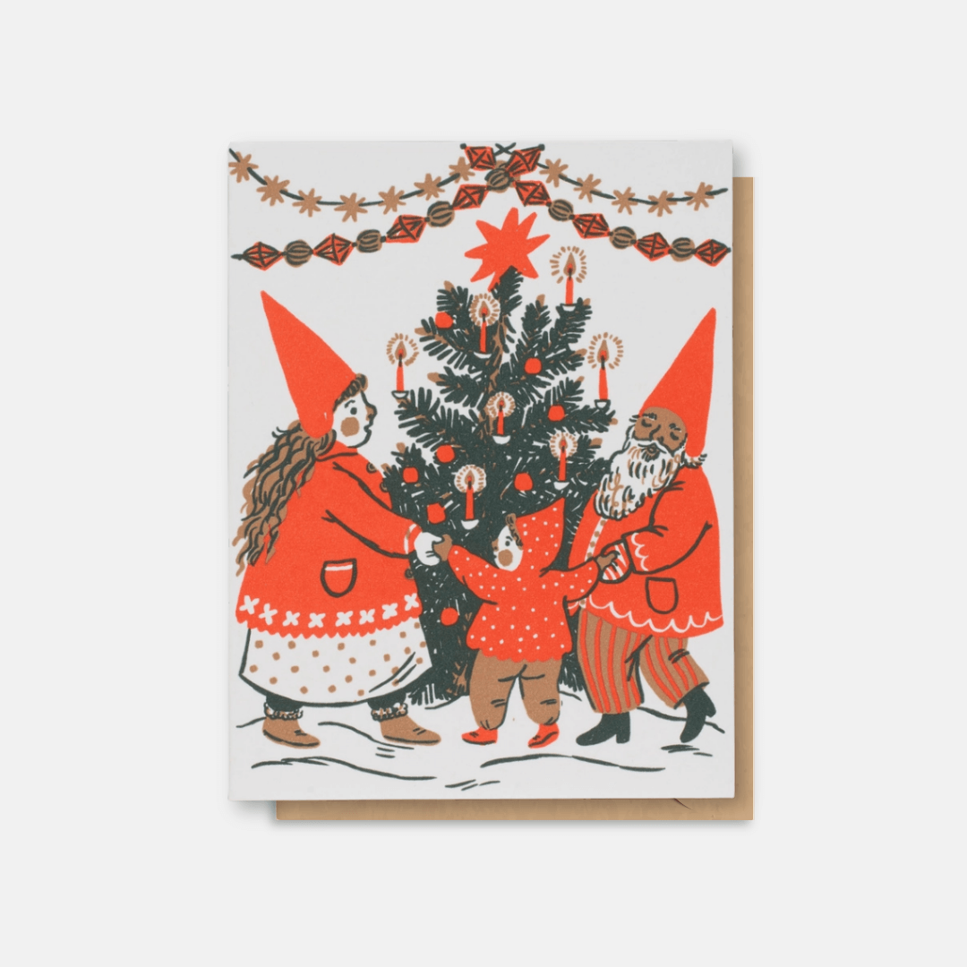Yuletide Gathering Christmas Greetings Card