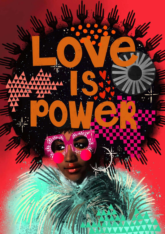 Victoria Topping Love Is Power Poster