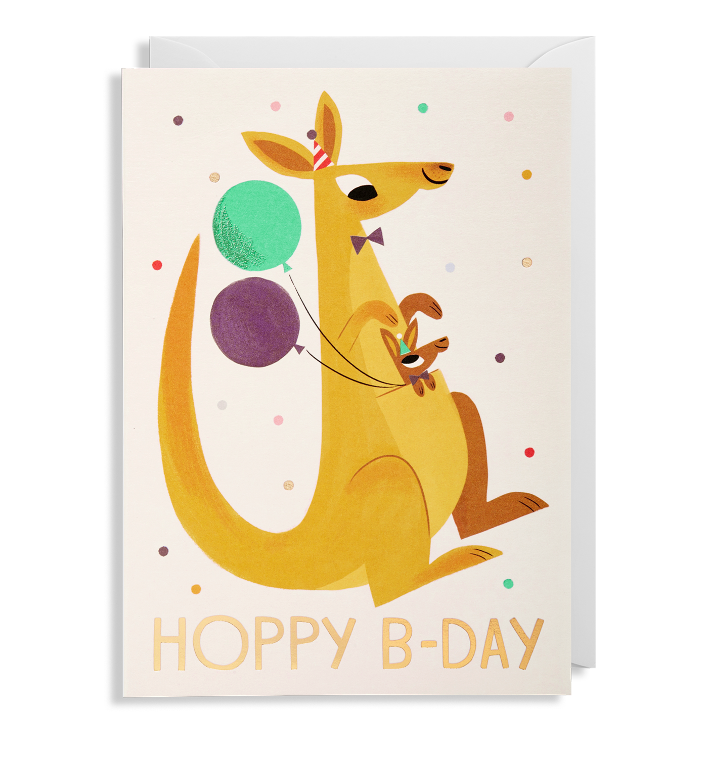 Hoppy Birthday Kangaroo Greetings Card