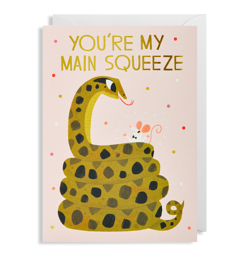 Main Squeeze Greetings Card