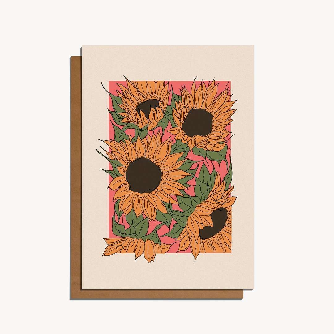 Sunflower Greetings Card