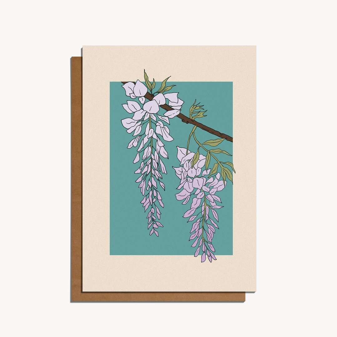 Wisteria Greetings Card