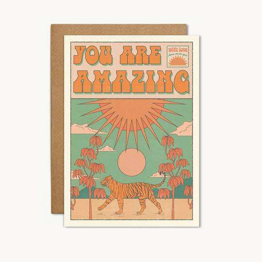 You Are Amazing Greetings Card