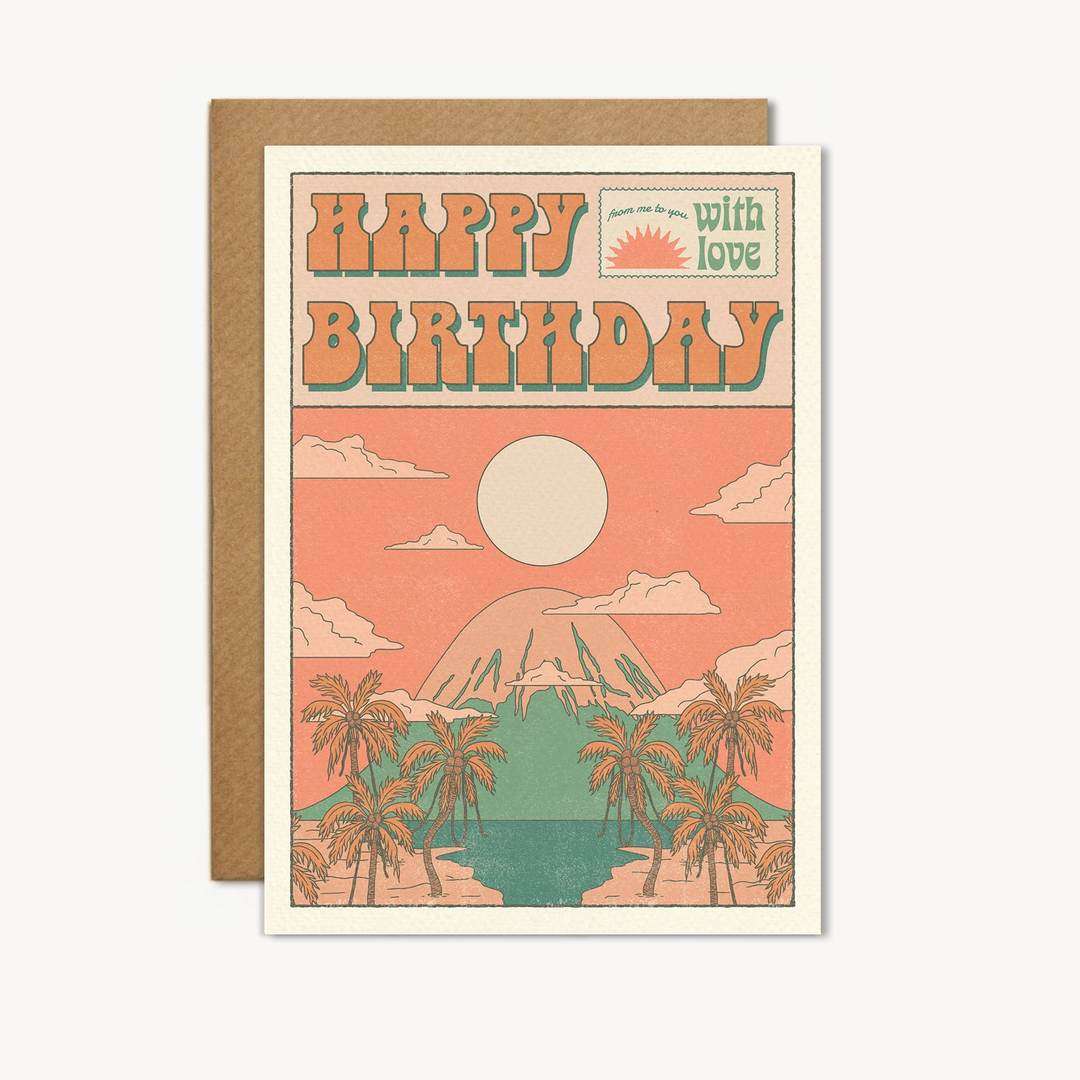 Happy Birthday With Love Greetings Card