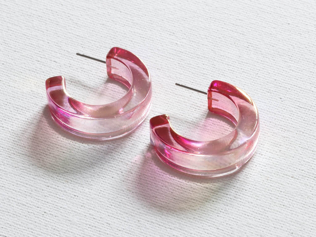 Celia Two Tone Hoop Earrings