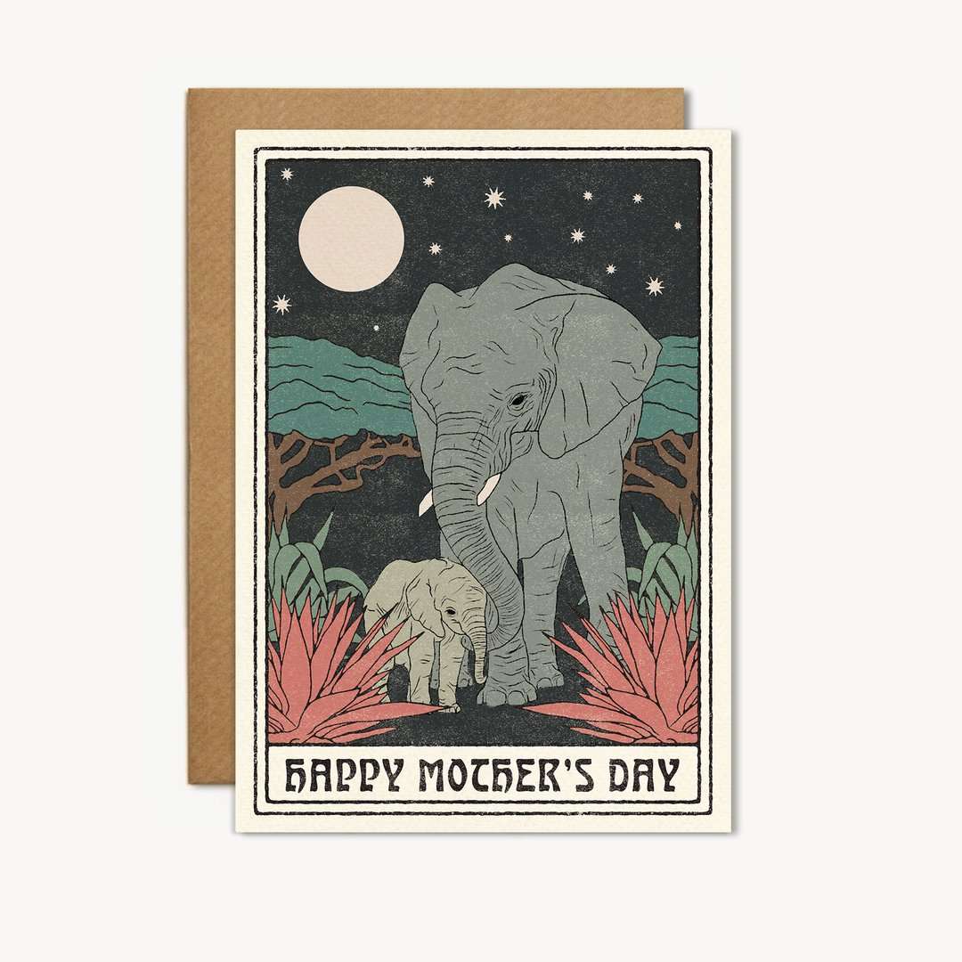 Elephant Mother's Day Greetings Card