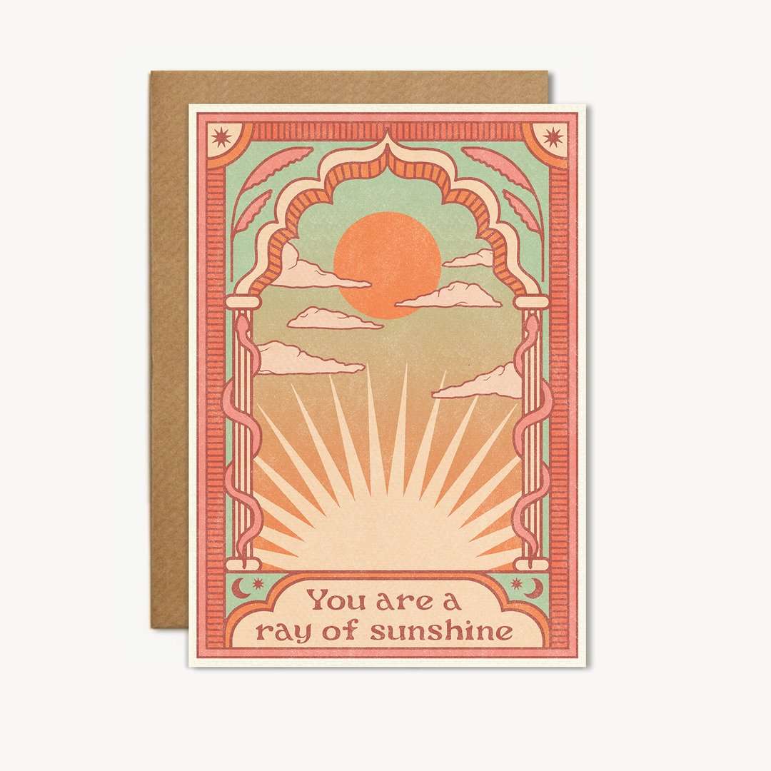 Ray of Sunshine Greetings Card