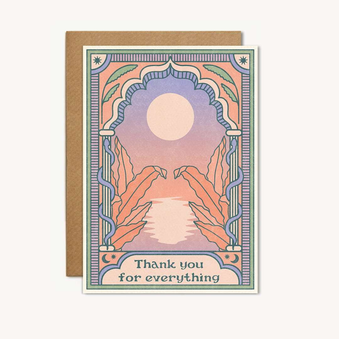 Thank You For Everything Greetings Card
