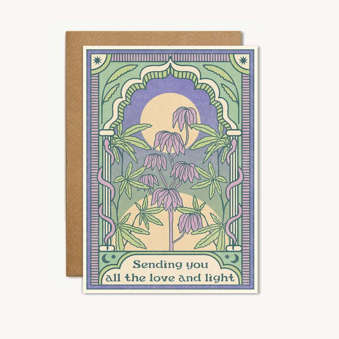 Love and Light Greetings Card